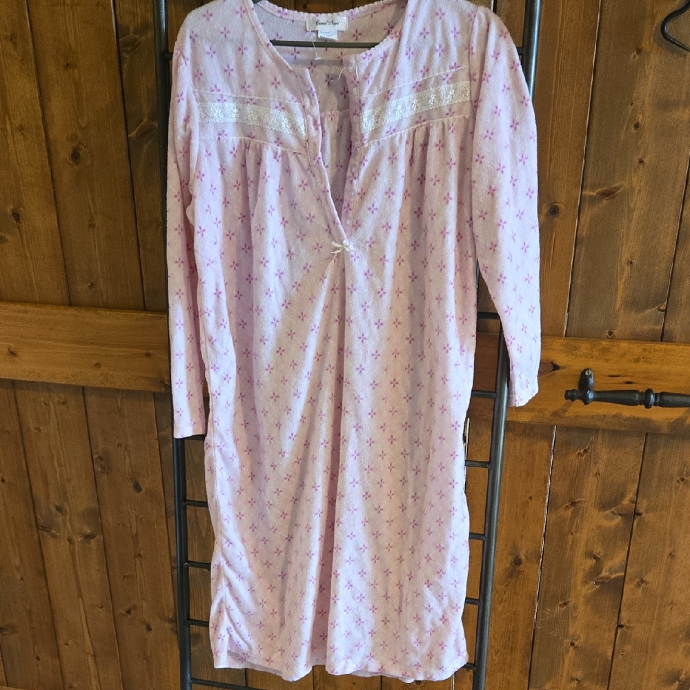 Pink Floral Nightgown